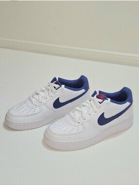 Nike Air Force 1 Low GS 6Y White Royal Blue Red AF1 Retro Streetwear Sneakers